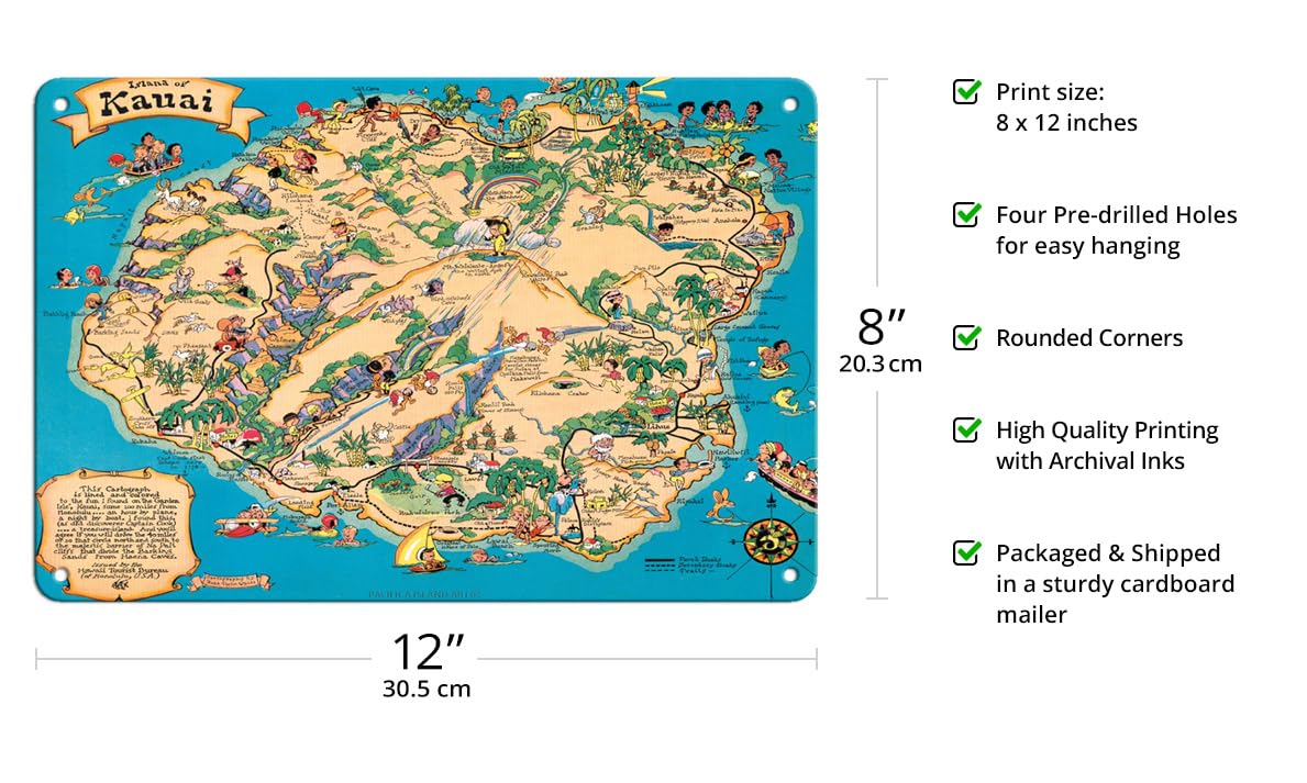 Amazon.co.jp: ハワイのカウアイ島地図 - ハワイ観光局 - ルース